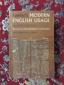 Fowler'S   MODERN ENGLISH USAGE