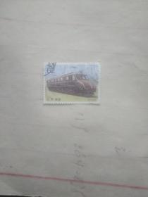 外国邮票 电动火车图案