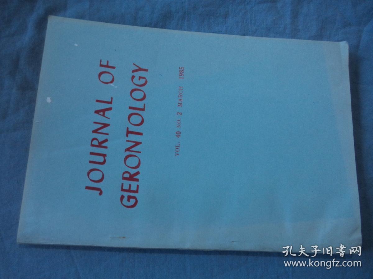 JOURNAL OF GERONTOLOGY（老年学杂志）1985-02