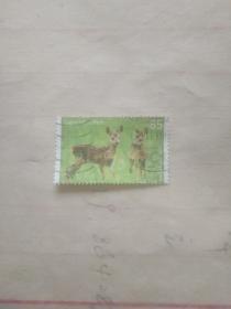 外国的邮票 小鹿图案