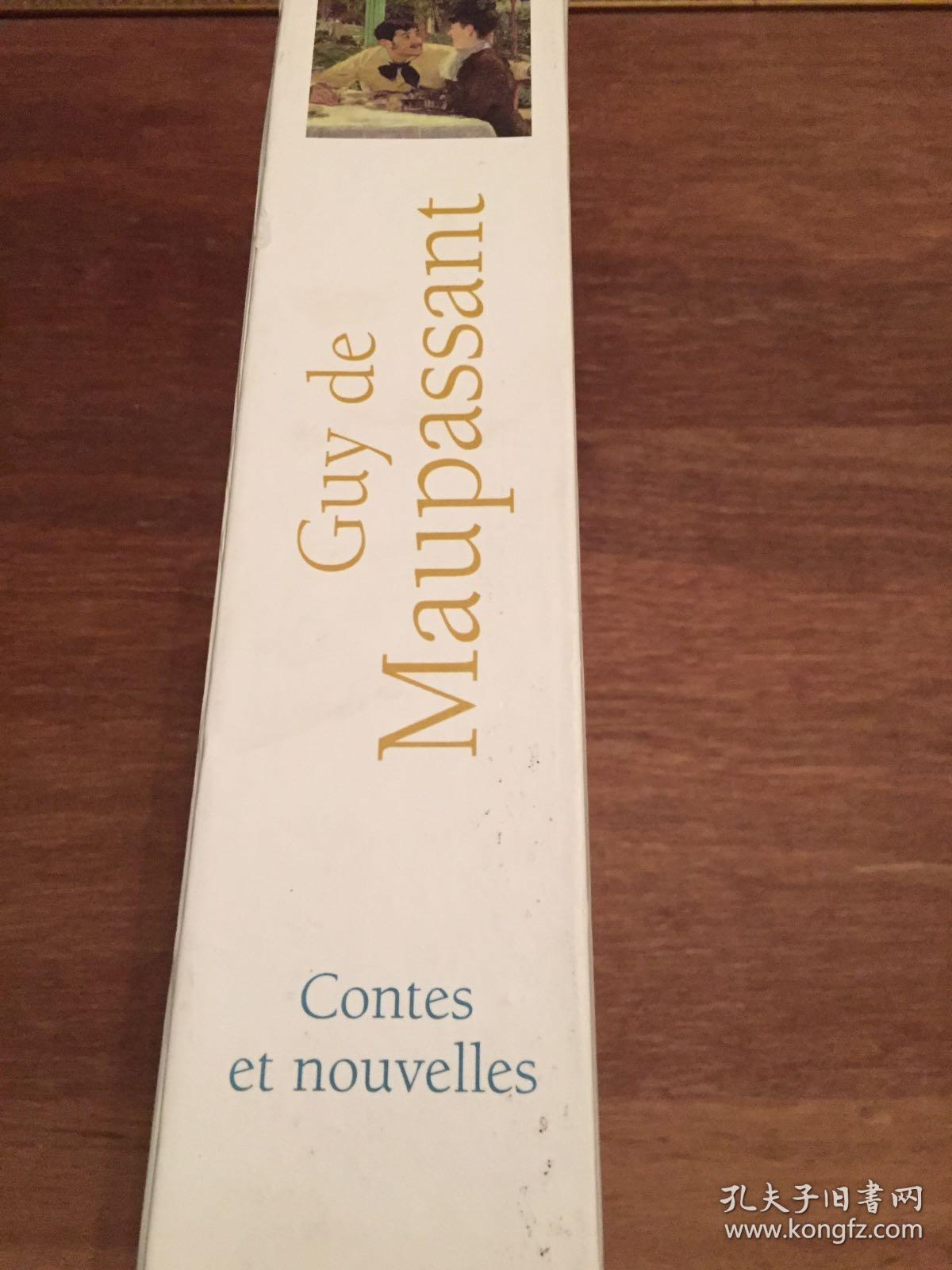 【莫泊桑法语原版精装厚册小说集】 Guy de Maupassant （contes et nouvelles）  （精美原版带原版函套）