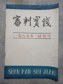 审判实践 1985年试刊号