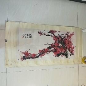 著名画家：杨印锦  精品国画134/66厘米 94年作原装裱  保真