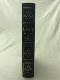 Easton Press牛皮精装本：Livy The History of Early Rome 李维 早期罗马史 伊斯顿真皮插图豪华收藏版 封面、书脊烫金图案 书口三面刷金 无酸纸印刷