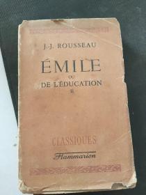 EMILE OU DE L EDUCATIO（毛边书）