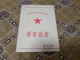 在职干部业余政治学校－毕业证书 【55年齐齐哈尔市在职干部业余政治学校毕业证书 】