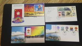 出售1997年香港回归祖国纪念邮票首日封一套68元