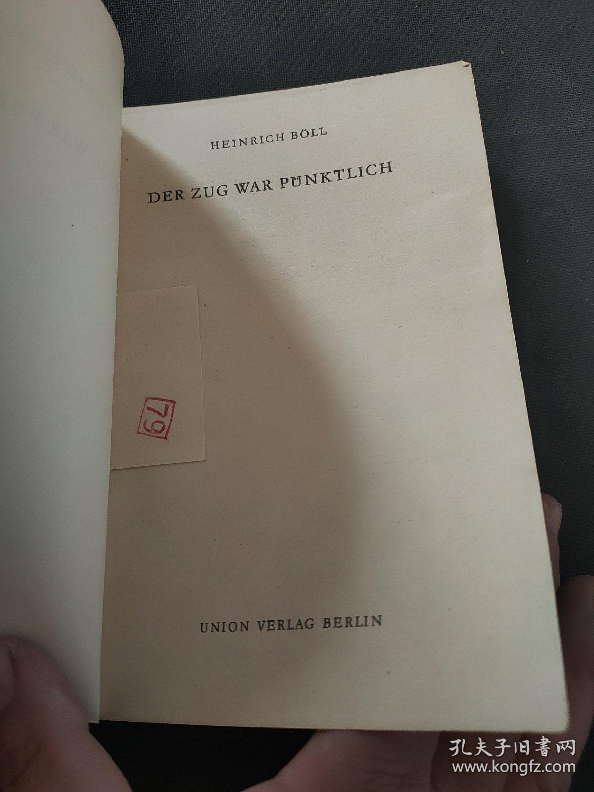 HEINRICH BбLL DER ZUG WAY PUNKTLICH