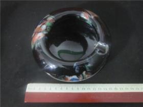 上世纪70-80年代琉璃老玻璃烟灰缸民俗老物品。
