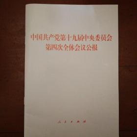 中国共产党第十九届中央委员会第四次全体会议公报