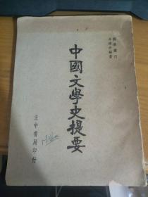 中国文学史提要（书页到166页，后面页数不详，书皮掉，书脊开，书皮字迹，详请见图）