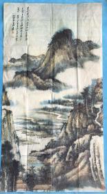 八九十年代名家名画   印刷品
张大千    《足音跫然》