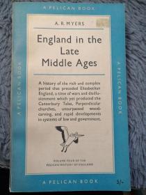 ENGLAND IN THE LATE MIDDLE AGES BY A.R. MYERS PELICAN 鹈鹕经典系列  18X11CM