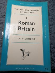 The Pelican History of England. 1 Roman Britain  插图版  夹有一张老贺卡   PELICAN 鹈鹕经典系列 18X11CM