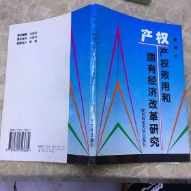 产权 产权效用和国有经济改革研究