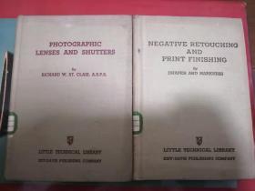 1940年代英文原版摄影技术书6本 关于镜头快门曝光 印刷等  两本有大来照相材料公司的章
