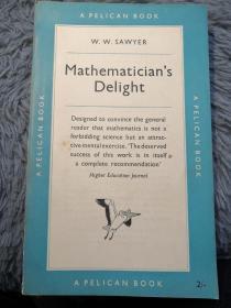 MATHEMATICIAN'S DELIGHT  BY W.W.. SAWYER    PENGUIN 企鹅经典系列 18X11CM   好品