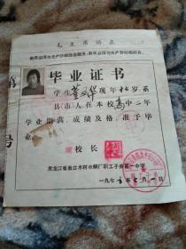 毕业证书