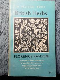 BRITISH HERBS BY FLORENCE RANSON 插图版 PELICAN 鹈鹕经典系列 18X11CM