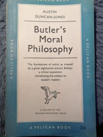 BUTLER'S MORAL PHILOSOPHY BY AUSTIN DUNCAN-JONES  鹈鹕系列 PELICAN 18.2X11.2CM  好品