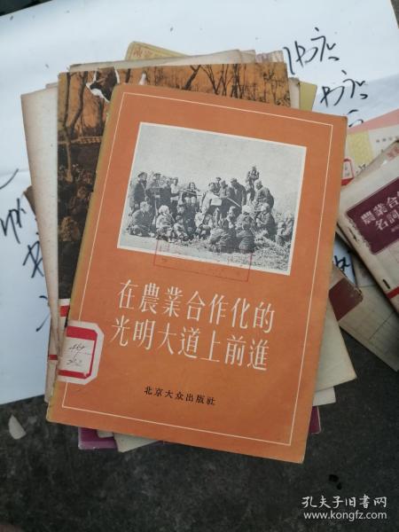 在农业合作化的光明大道上前进 （馆藏 书脊有伤等  参图)