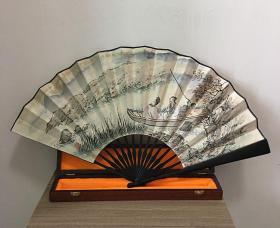 宣和典藏人物画单面折扇-童叟图05