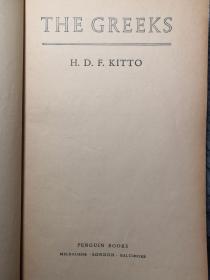 THE GREEKS BY H.D.F. KITTO 鹈鹕系列 PELICAN 18.2X11.2CM  编号0239