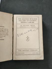 THE MASTER BUILDER PILLARS OF SOCIETY HEDDA GABLER社会的建筑大师