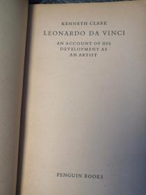 LEONARDO DA VINCI BY KENNETH CLARK  含64副插图  PELICAN 鹈鹕经典系列 18X11CM   好品