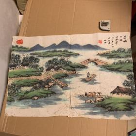 国画  炳湘  春风图