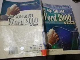 怎样使用Word 2000 中文版