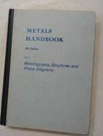 METALS HANDBOOK 8th Edition VOL.8 Metallography，Structures and Phase Diagrams