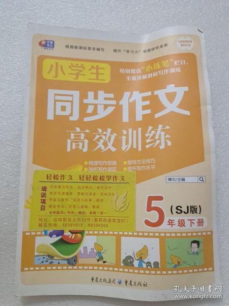 同步作文高效训练 小学生同步作文高效训练 5年级下册（SJ版）