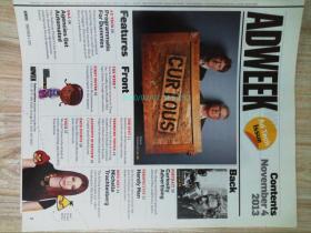 Adweek THE VOICE OF MEDIA(Magazine) 2013/11/10 广告媒体杂志