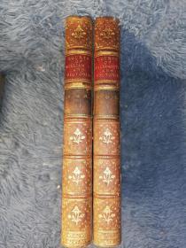 1861年 MEMOIRS OF THE COURTS AND CABINETS OR WILLIAM IV. AND VICTORIA 2本全 私坊BICKERS 全皮装帧 三面书口花纹 内页干净 22X15CM