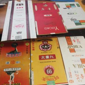 老烟标【金利来，海豹，鱼童，四季，五朵金花】五张合售    包邮