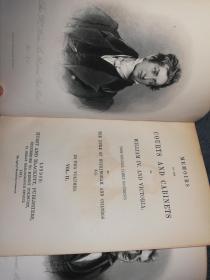 1861年 MEMOIRS OF THE COURTS AND CABINETS OR WILLIAM IV. AND VICTORIA 2本全 私坊BICKERS 全皮装帧 三面书口花纹 内页干净 22X15CM