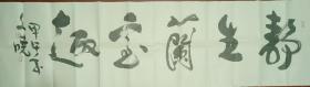 （保真）书法家张文晓作品"静生兰室趣"