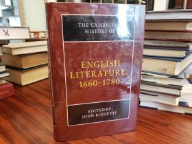 The Cambridge History of English Literature, 1660-1780