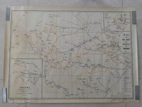 《 MAP OF HSI-SHAN OR WESTERN HILLS OF PEKING 》1933年 北京西山地图 中英文对照