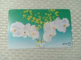 日本磁卡78 NTT卡 品名50 331-310 日本电话卡 银铃花