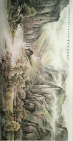 刘梁经  山水 云横   特价136+66画心