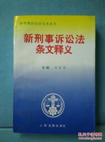 新刑事诉讼法条文释义 /刘家琛 人民法院出版社