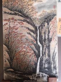 赵永祥《山间秋色二》镜心软片（70*45cm）