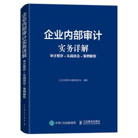 企业内部审计实务详解 审计程序 实战技法 案例解析