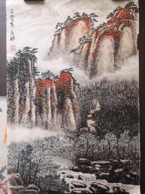 赵永祥《山间秋色》镜心软片（70*45cm）