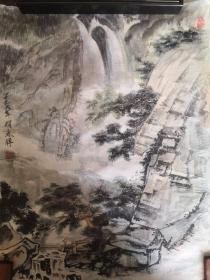 赵永祥《山间游人》镜心软片（67*50cm）