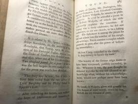 1783年 THE LIVES OF THE MOST EMINENT ENGLISH POETS 约翰逊《诗人传》BY SAMUEL JOHNSON 第四本 全皮装帧 好品 22X14CM