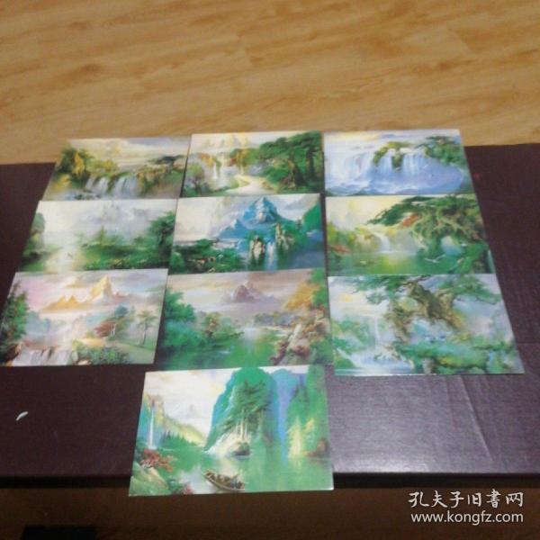 风景明信片    10张