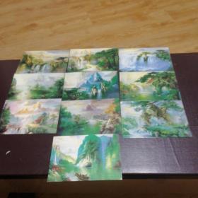 风景明信片    10张